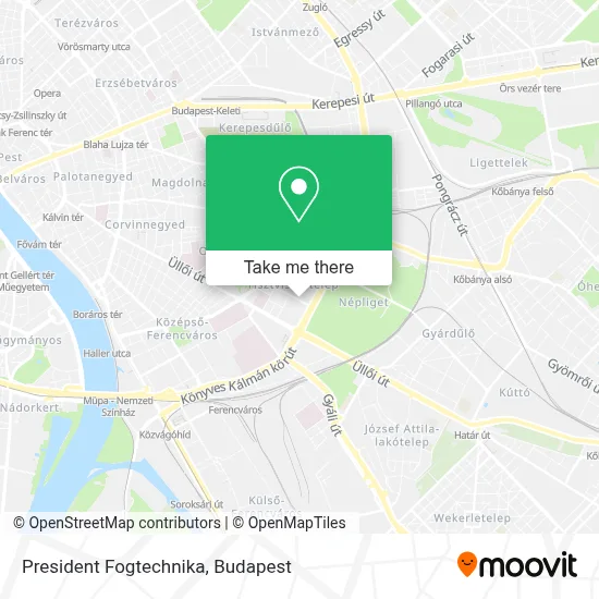 President Fogtechnika map