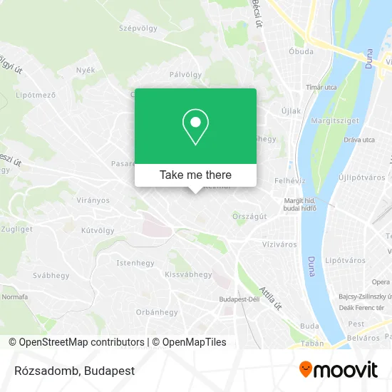 Rózsadomb map