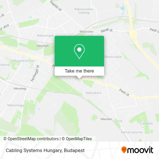 Cabling Systems Hungary map
