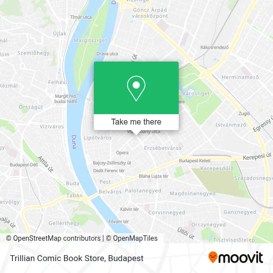 Trillian Comic Book Store map