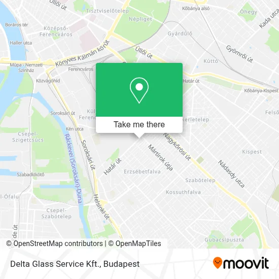 Delta Glass Service Kft. map