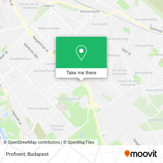 Profirent map