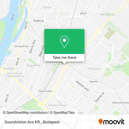 Soundvision Avs Kft. map