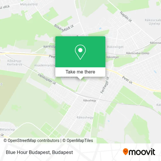 Blue Hour Budapest map