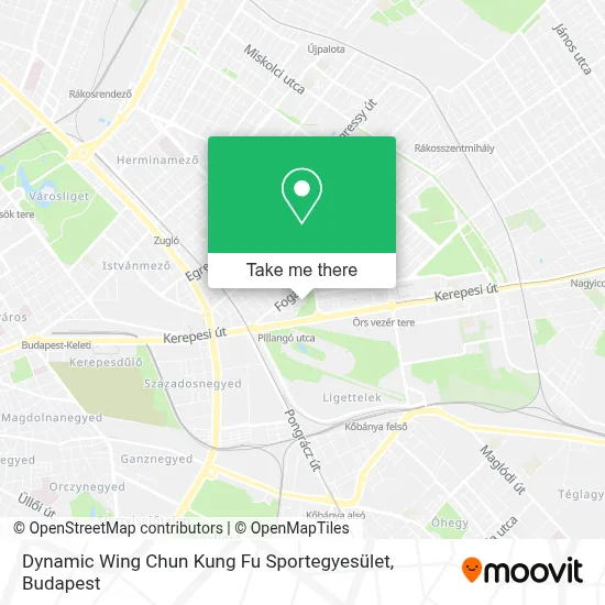Dynamic Wing Chun Kung Fu Sportegyesület map