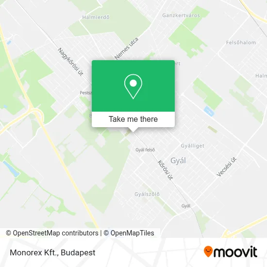 Monorex Kft. map