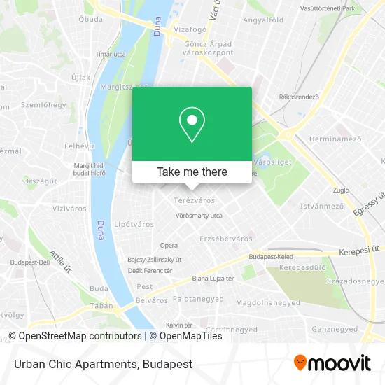 Urban Chic Apartments map