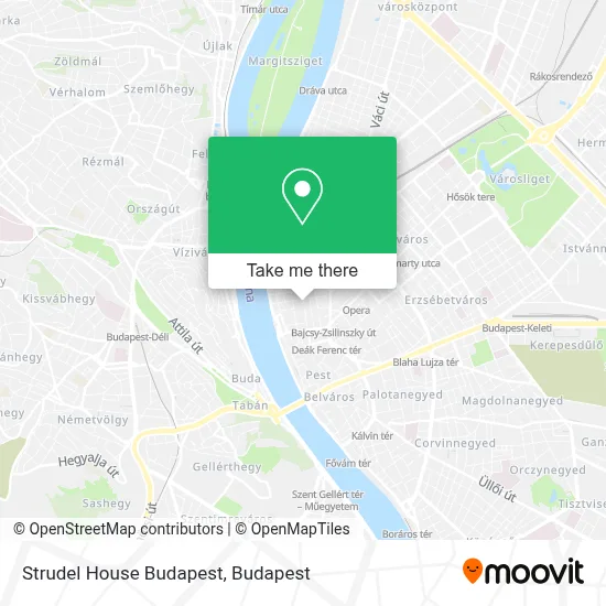 Strudel House Budapest map