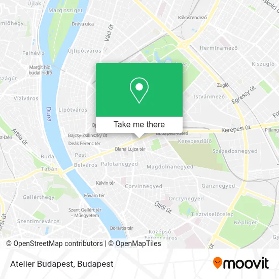 Atelier Budapest map