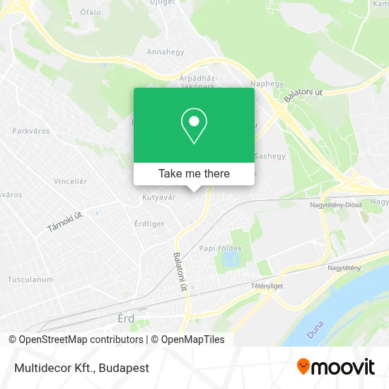 Multidecor Kft. map