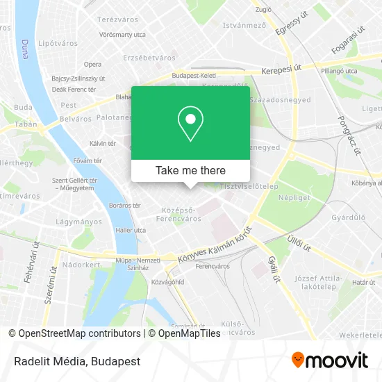 Radelit Média map