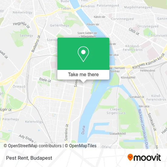 Pest Rent map