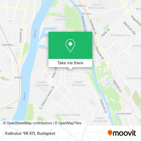 Kalkulus '98 Kft map