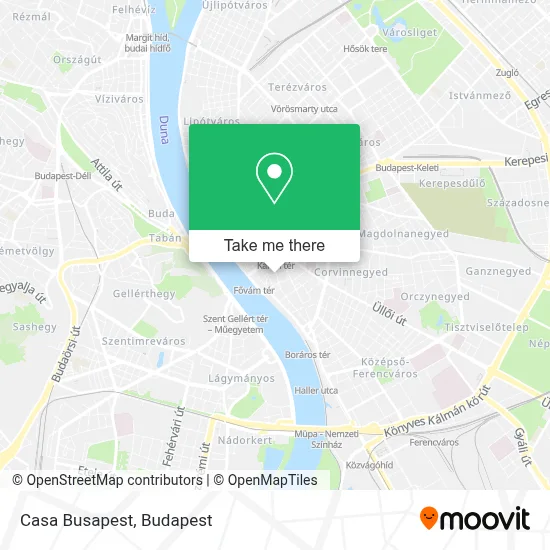 Casa Busapest map