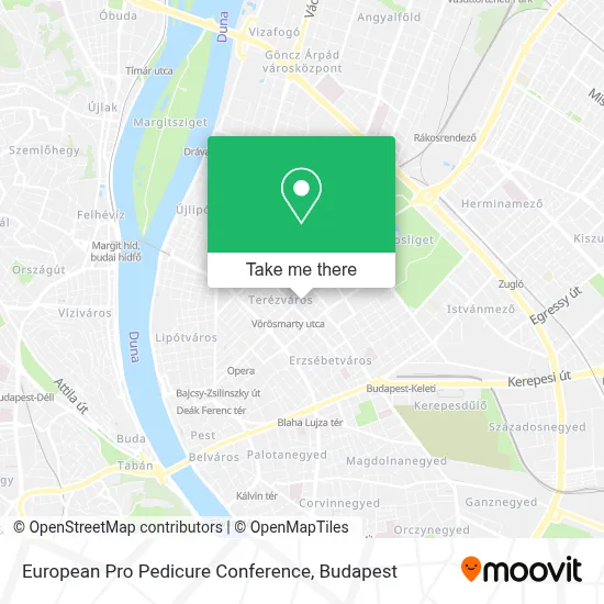 European Pro Pedicure Conference map
