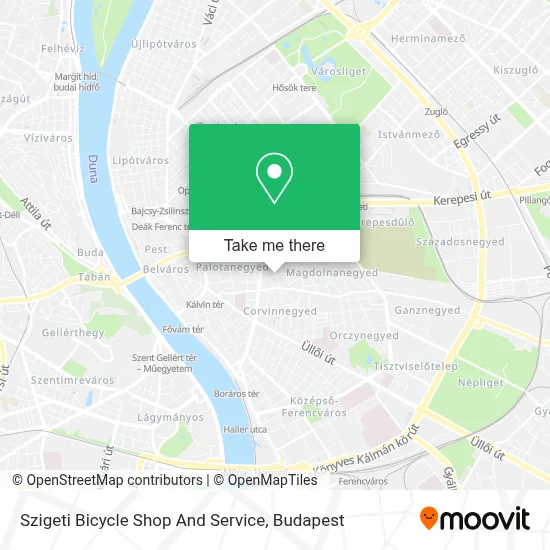 Szigeti Bicycle Shop And Service map