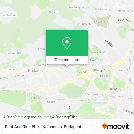 Rent And Ride Ebike Kolcsonzo map