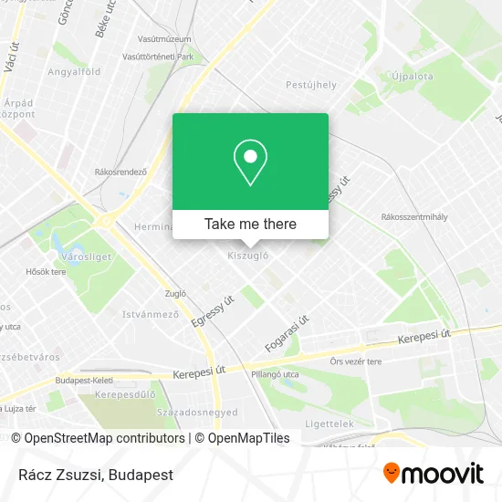 Rácz Zsuzsi map