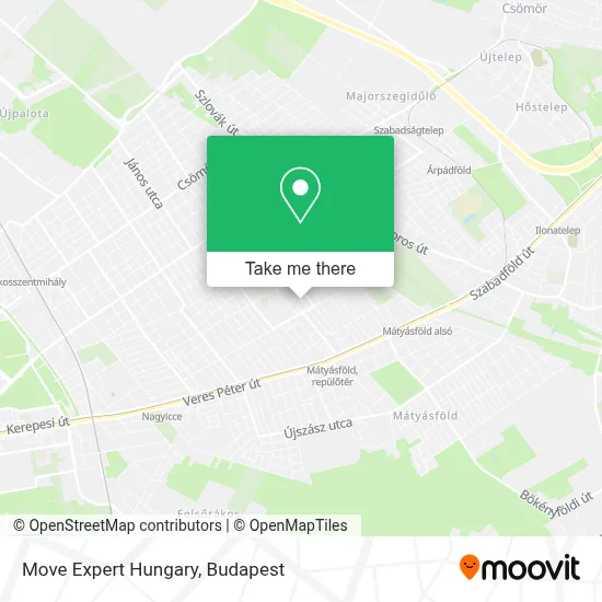 Move Expert Hungary map