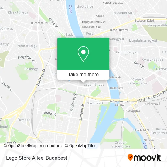 Lego Store Allee map