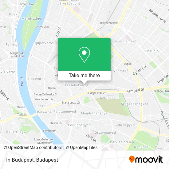 In Budapest map