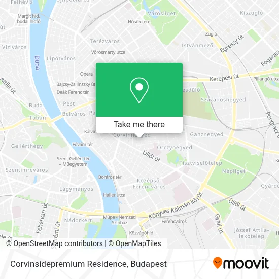 Corvinsidepremium Residence map