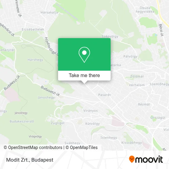 Modit Zrt. map