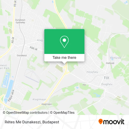 Rétes Me Dunakeszi map