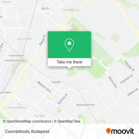 Csombitools map
