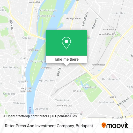 Ritter Press And Investment Company map