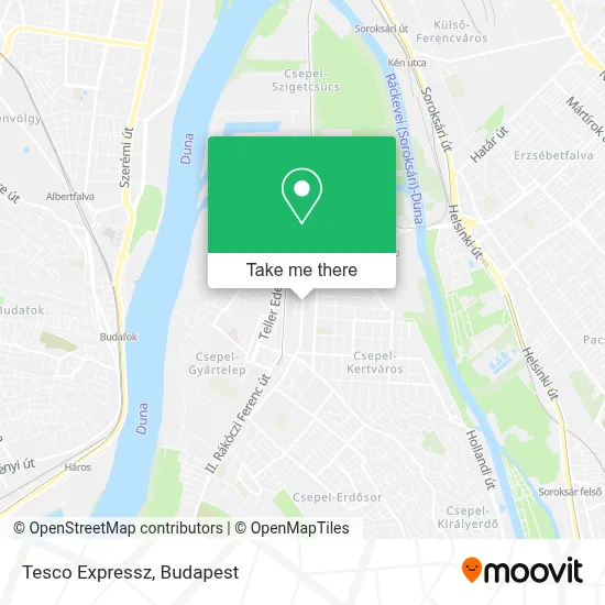 Tesco Expressz map