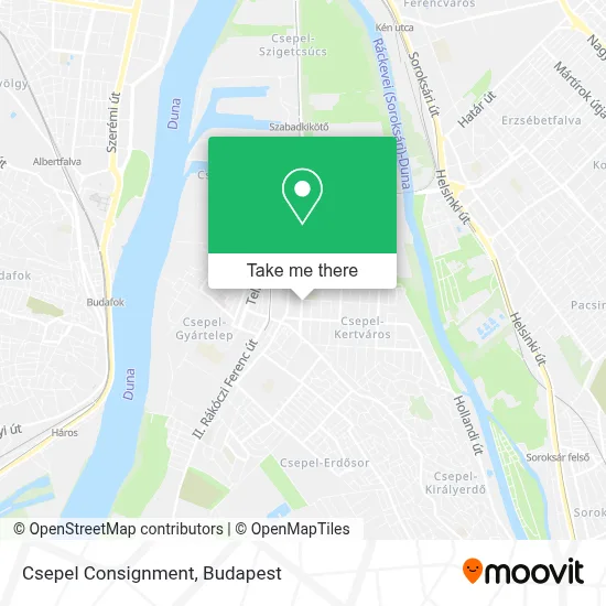 Csepel Consignment map
