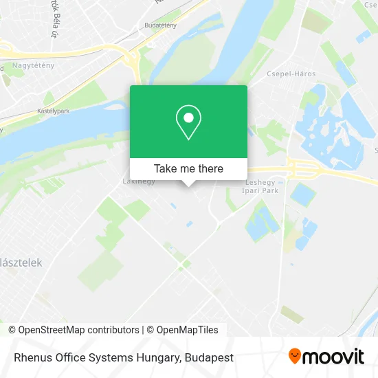 Rhenus Office Systems Hungary map