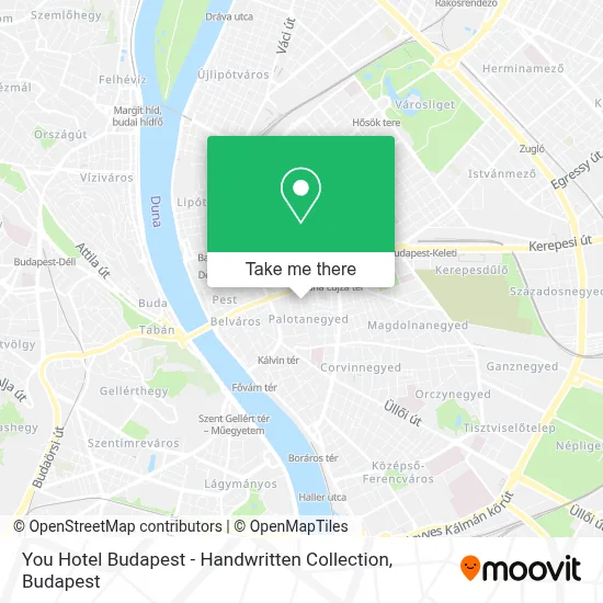 You Hotel Budapest - Handwritten Collection map
