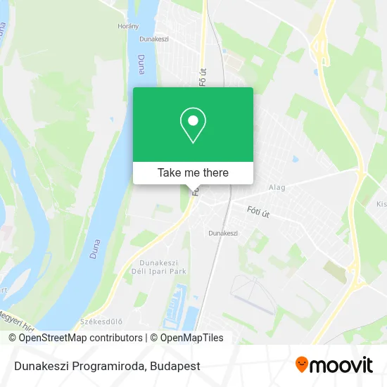 Dunakeszi Programiroda map