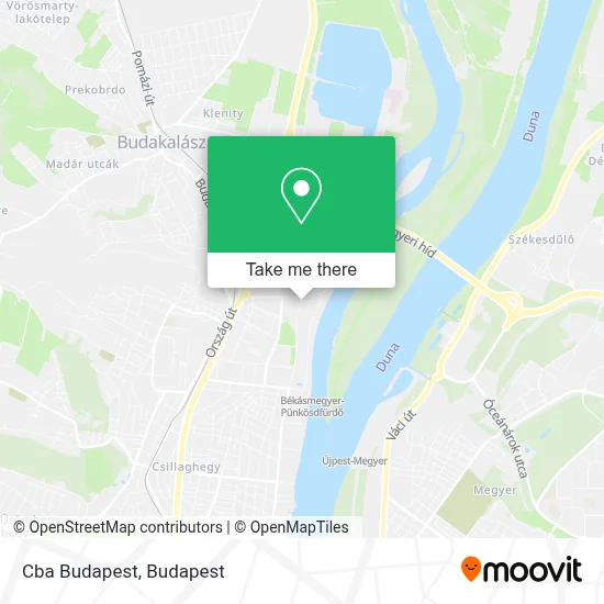 Cba Budapest map