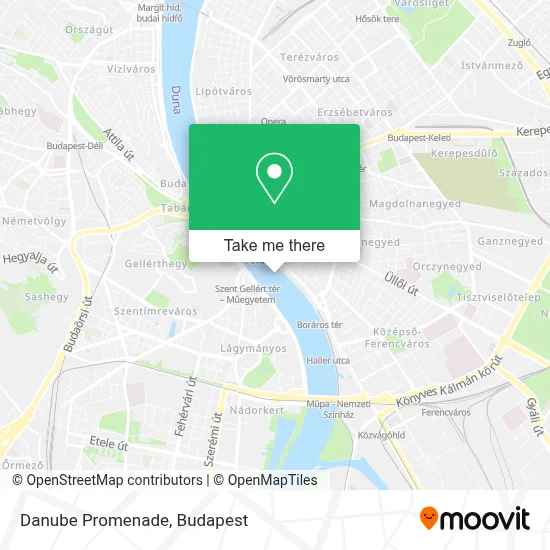 Danube Promenade map