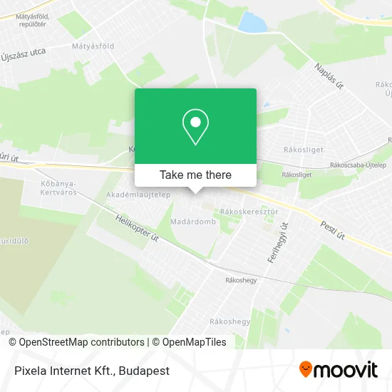 Pixela Internet Kft. map