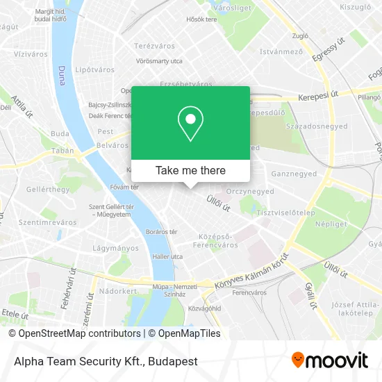 Alpha Team Security Kft. map