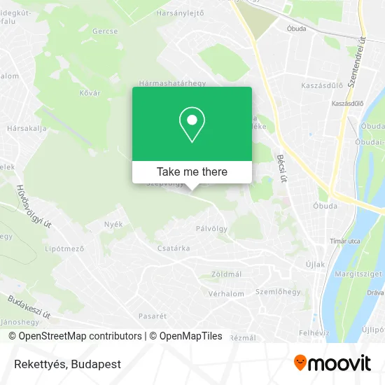 Rekettyés map