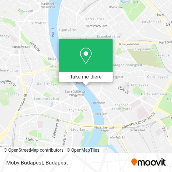 Moby Budapest map