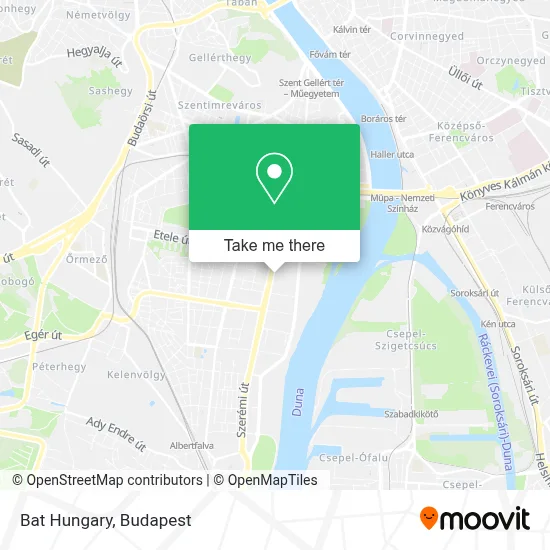Bat Hungary map