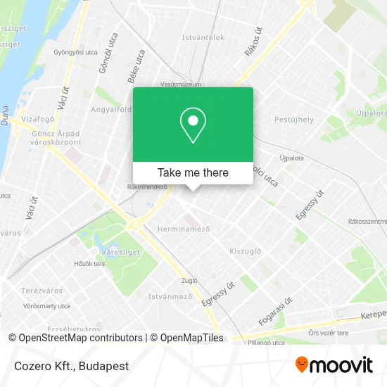 Cozero Kft. map