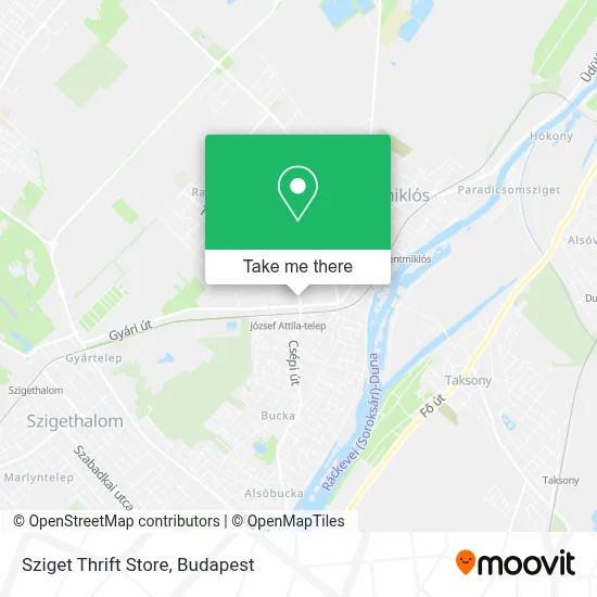 Sziget Thrift Store map