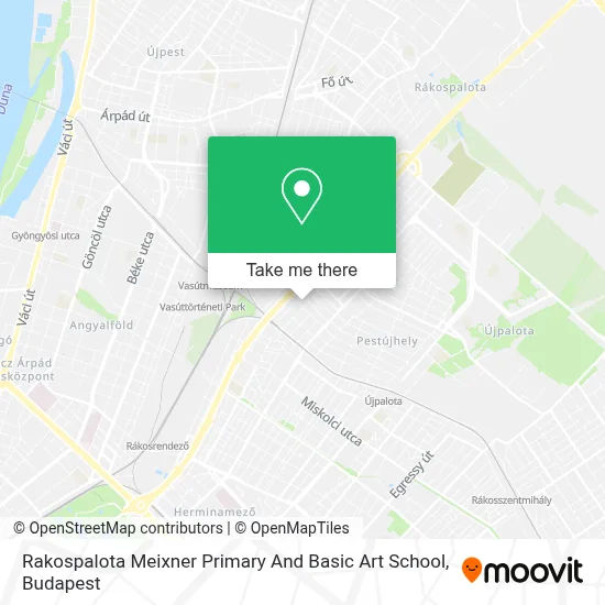 Rakospalota Meixner Primary And Basic Art School map