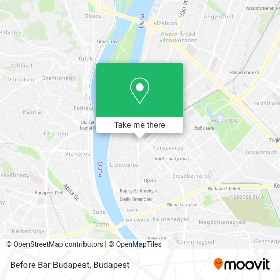Before Bar Budapest map