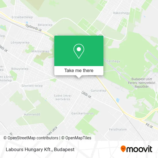 Labours Hungary Kft. map