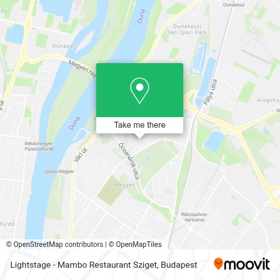 Lightstage - Mambo Restaurant Sziget map