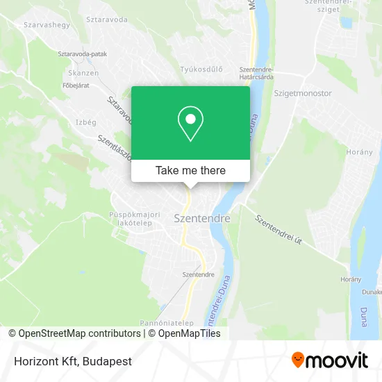 Horizont Kft map