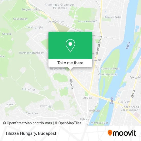 Tilezza Hungary map